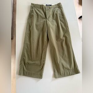 Polo Ralph Lauren Wide Leg Ankle Khaki Pants